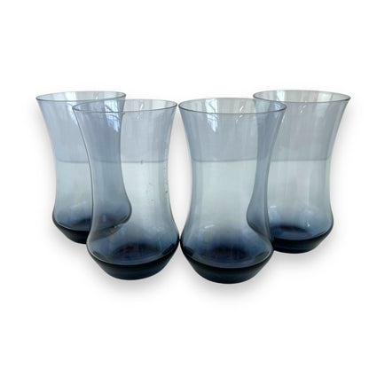 Libbey Glass Apollo Blue Tumbler Set of 4