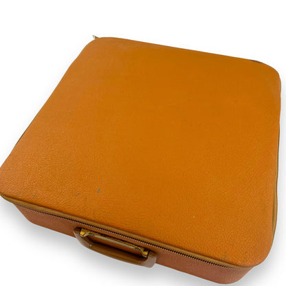 Orange Picnic Set on Brown Carry Case