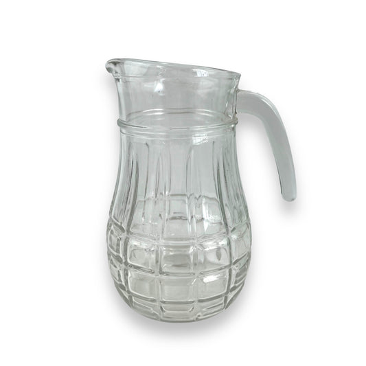 Clear check pattern jug - Made in Italy