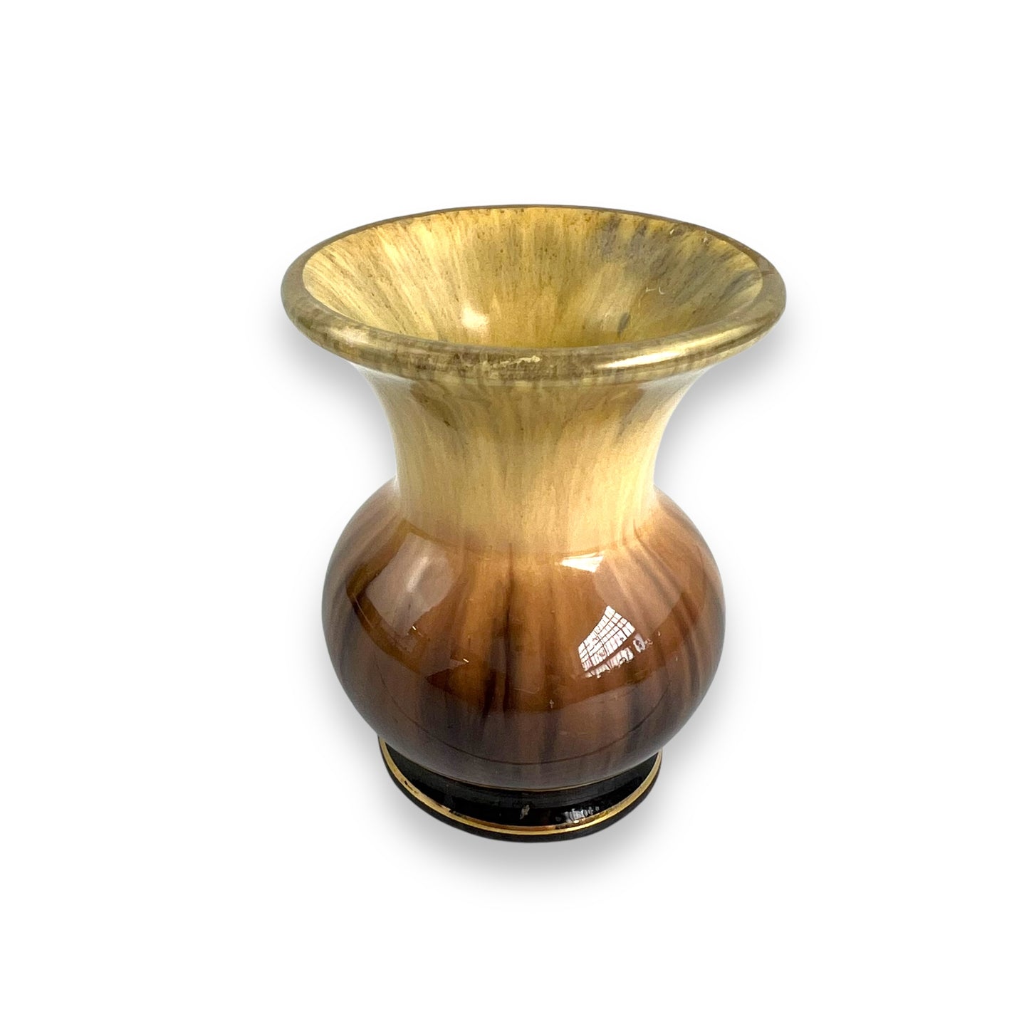 Small West German Gold Rim Vase