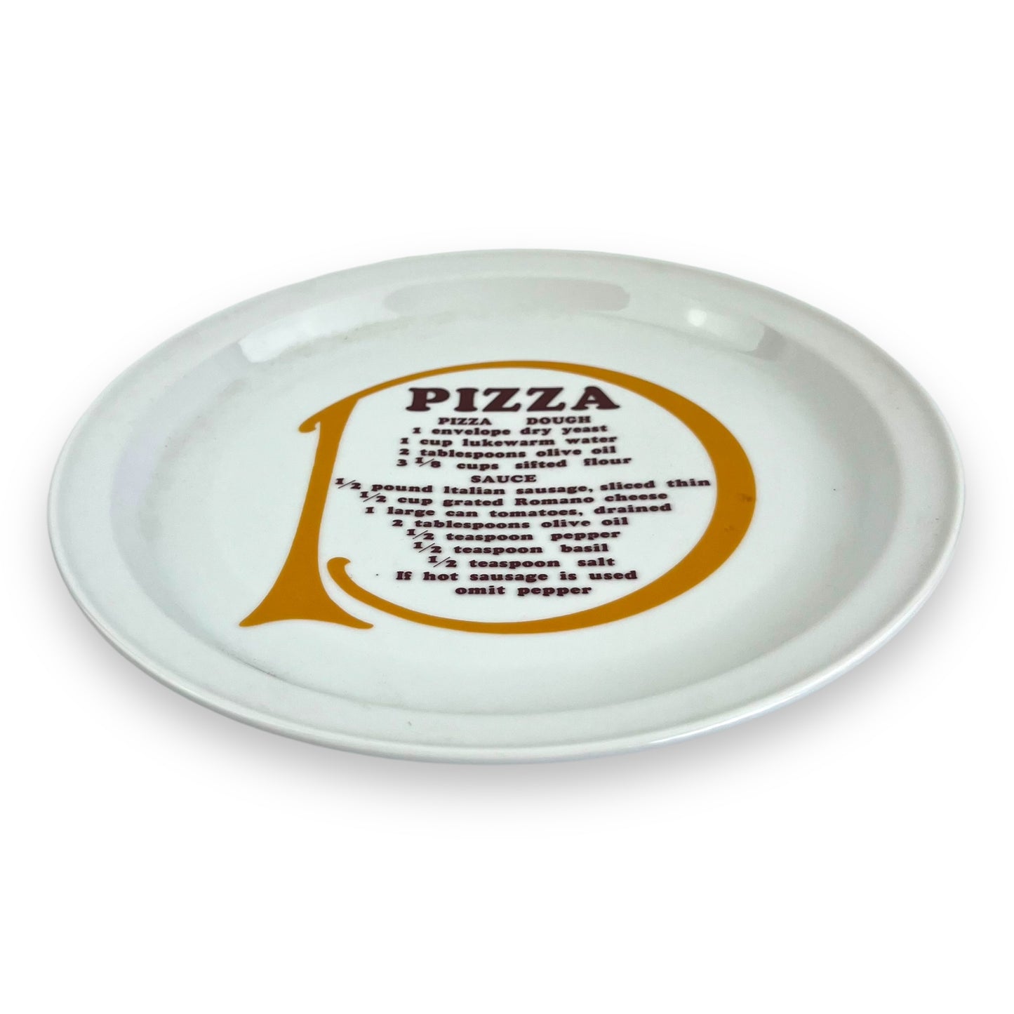 Pizza Recipe Plate