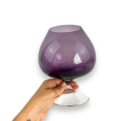 Purple Balloon Glass Vase