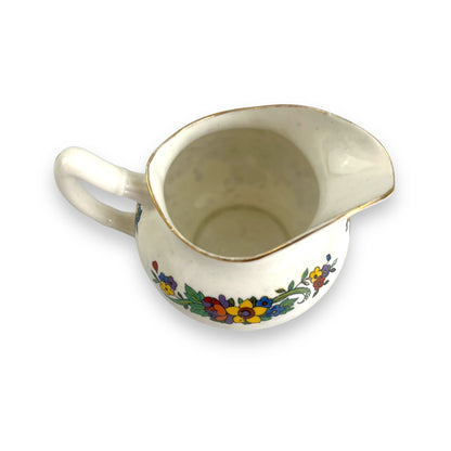 Creamer Jug with colourful flower pattern