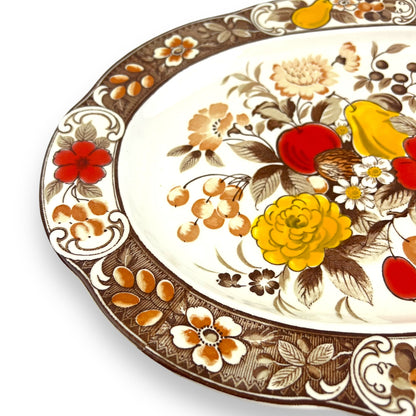 Asake Japan Hand-Painted Floral Platter