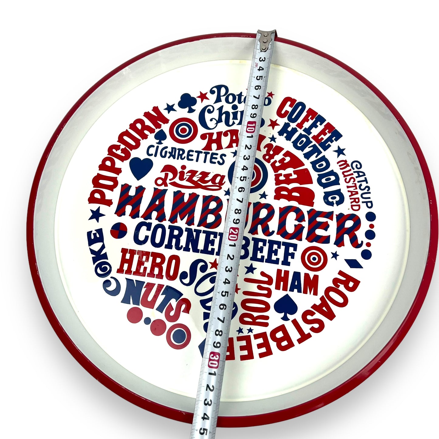 Food Words Round Tray