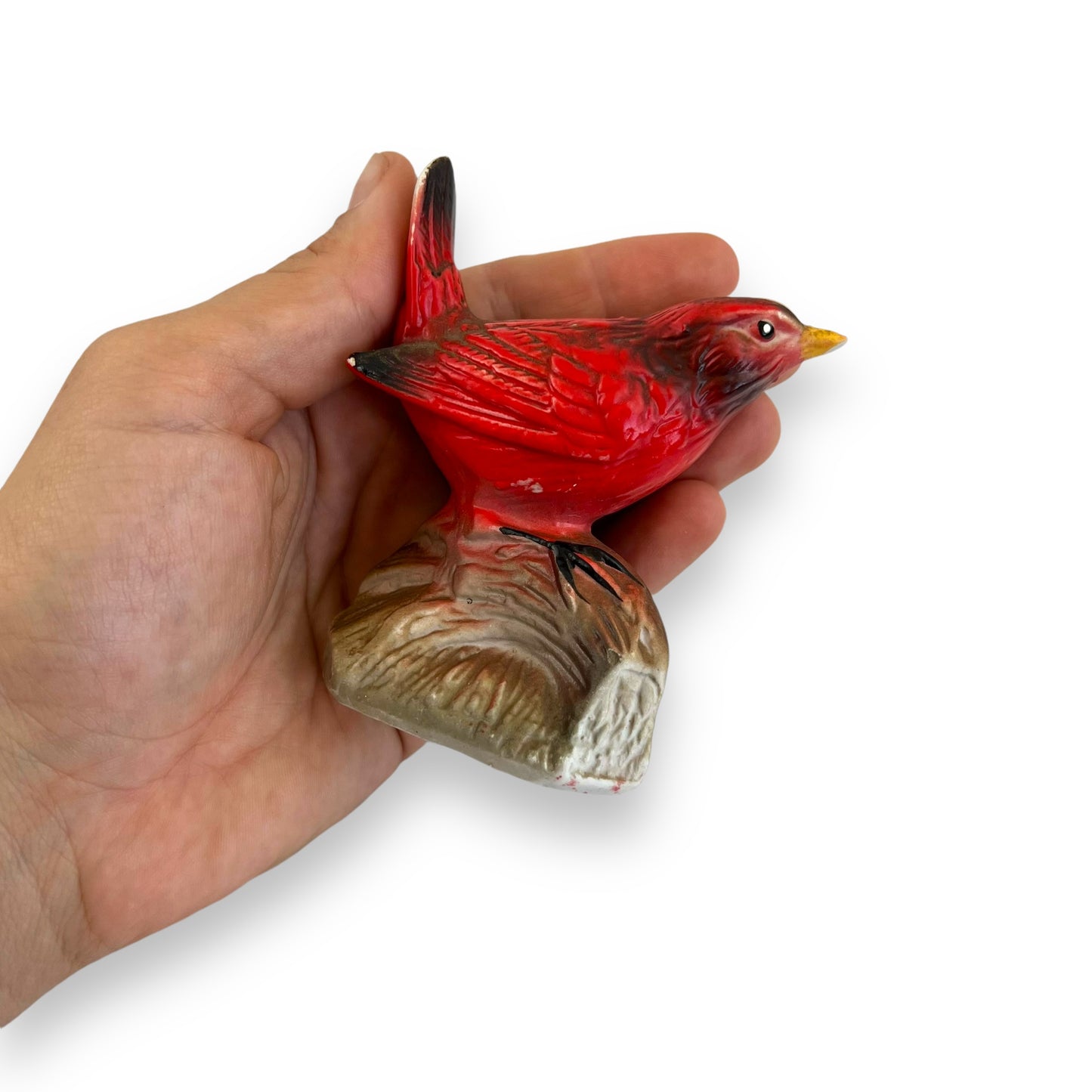 Red Cardinal Bird Statue