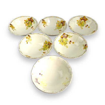 Creampetal Grindley England “Bundarra” Design Serving Bowl Set of 6