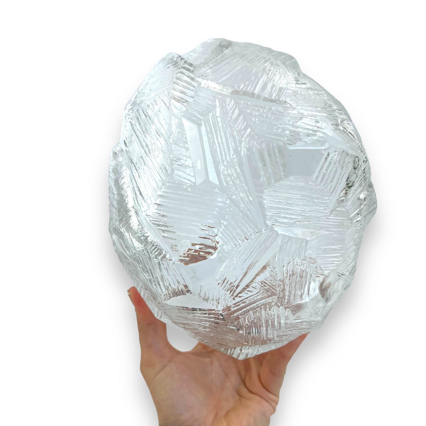 Hoya Crystal ‘Iceberg' decorative bowl, made in Japan