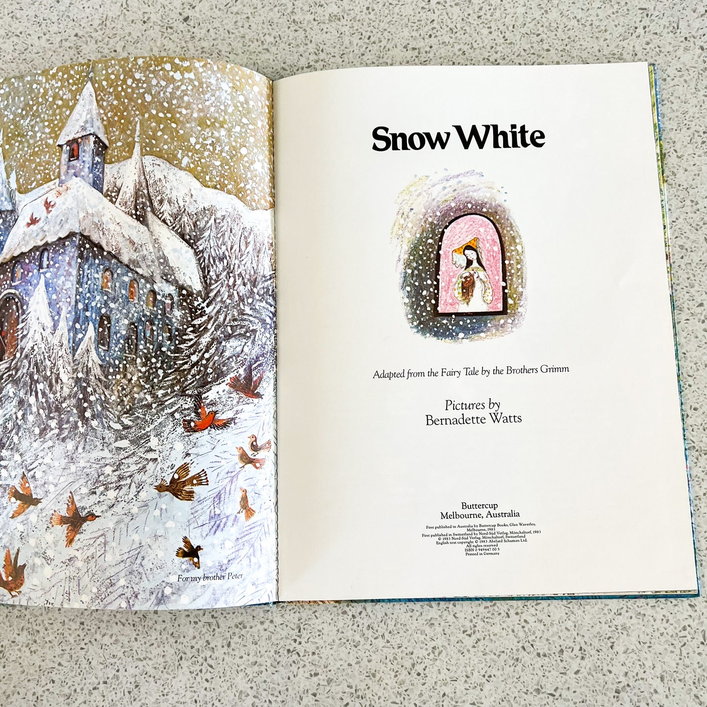 Bernadette Watts “Snow White” illustrated Childrens hard cover book