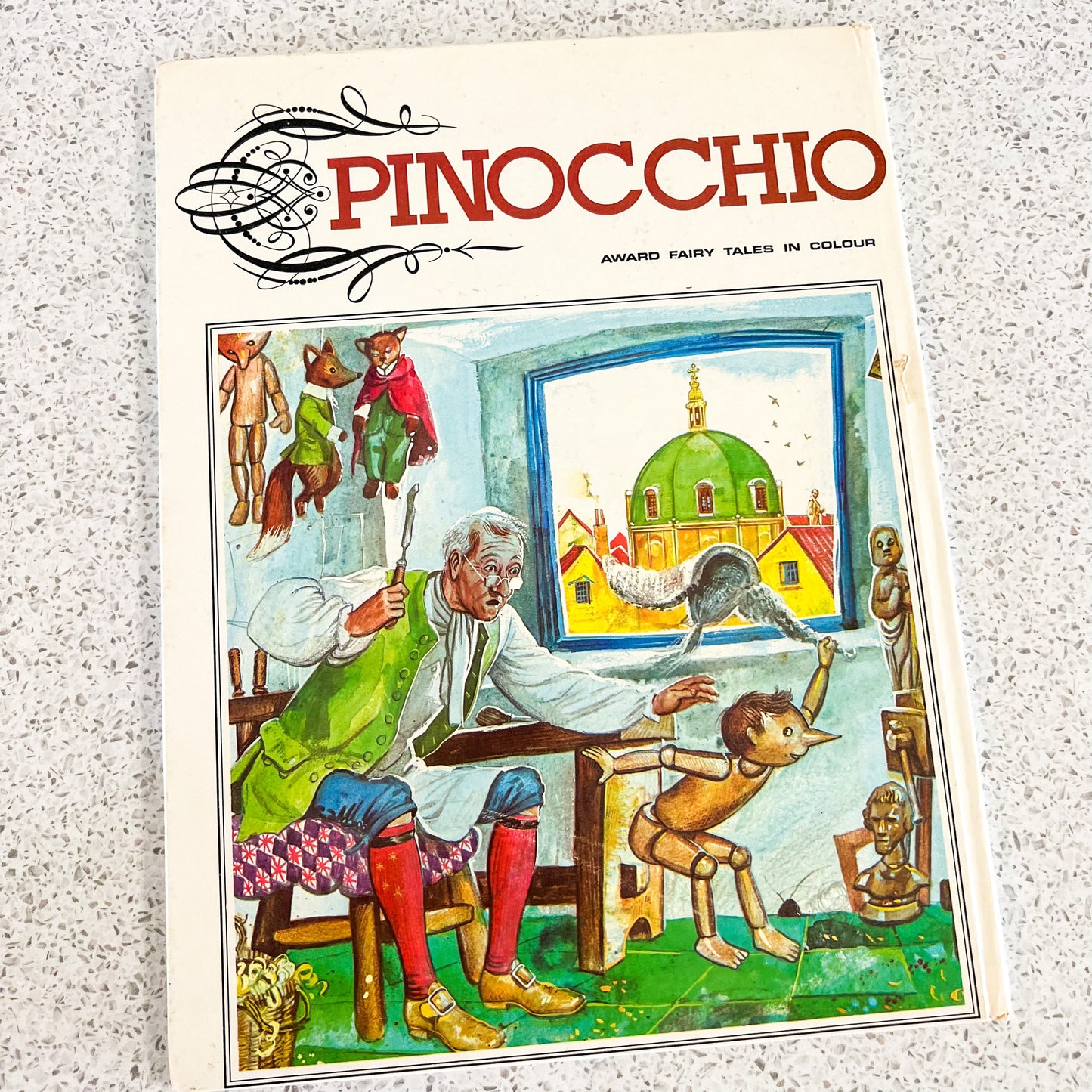 PINOCCHIO Illustrated hard cover children’s book 1972